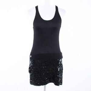 Iisli black sequin skirt sheath dress S